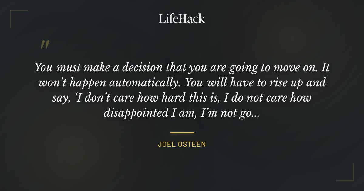 Quote by Joel Osteen