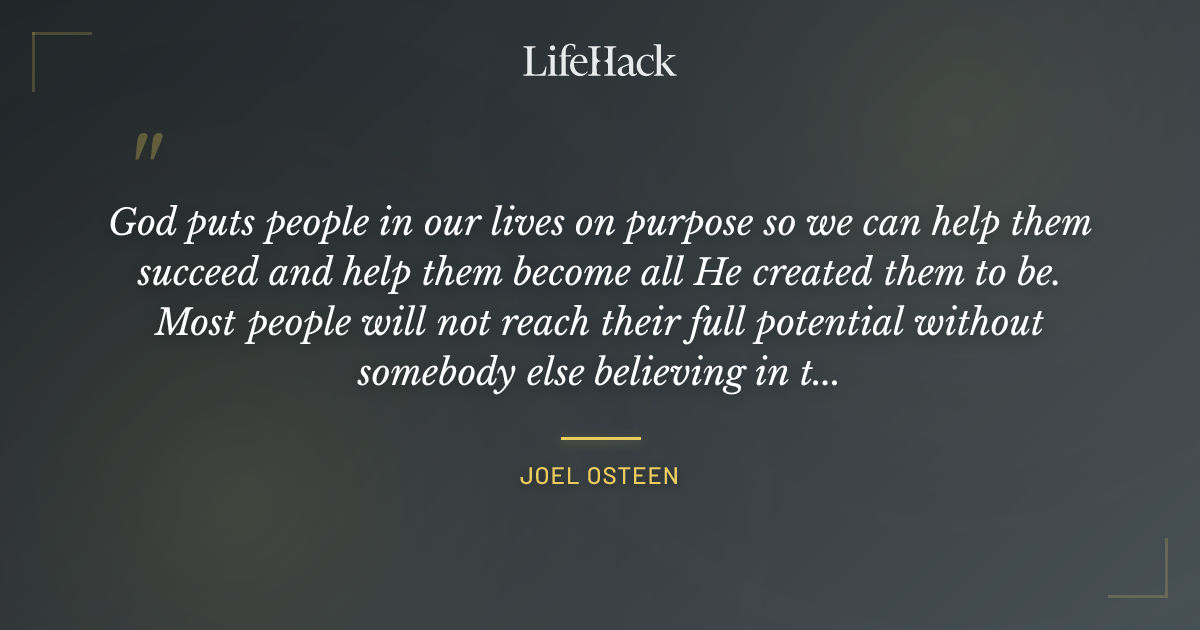 Quote by Joel Osteen