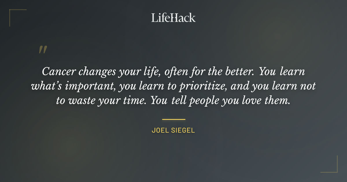 Quote by Joel Siegel