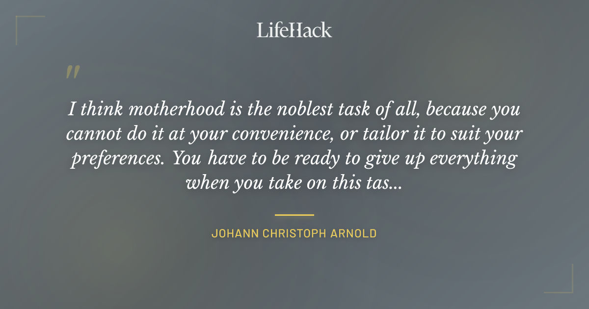 Quote by Johann Christoph Arnold