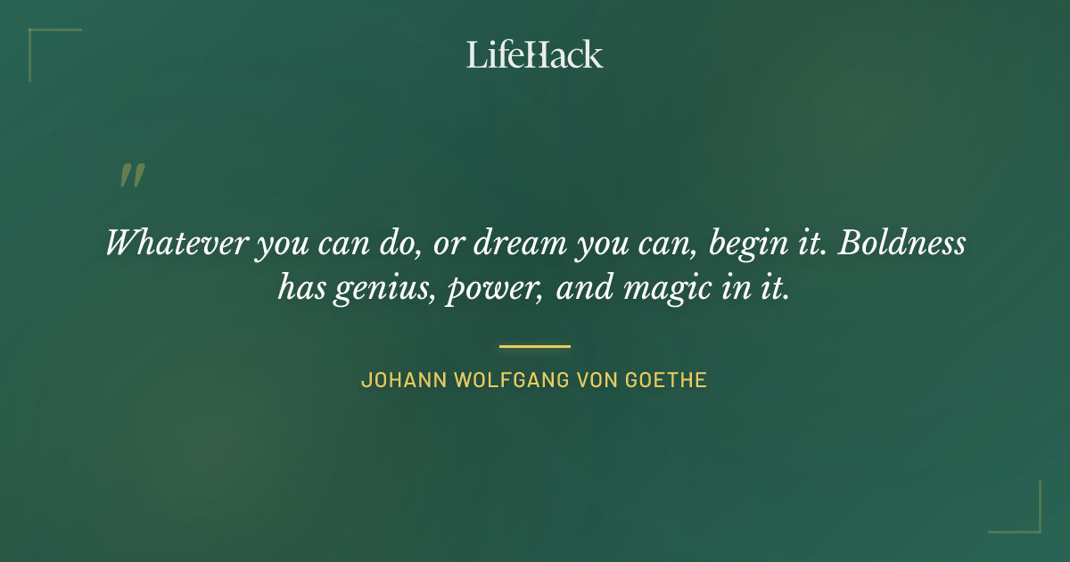 Quote by Johann Wolfgang von Goethe