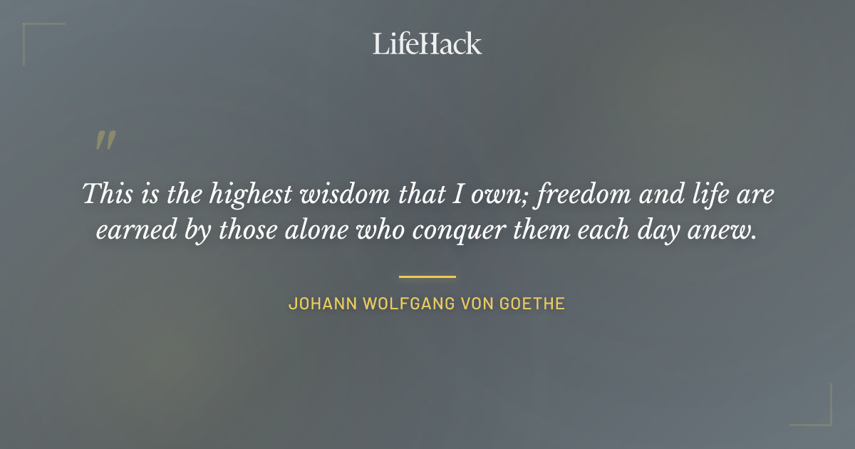 Quote by Johann Wolfgang von Goethe
