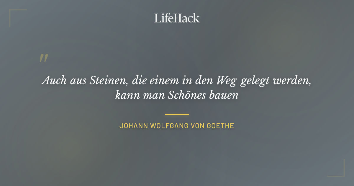 Quote by Johann Wolfgang von Goethe