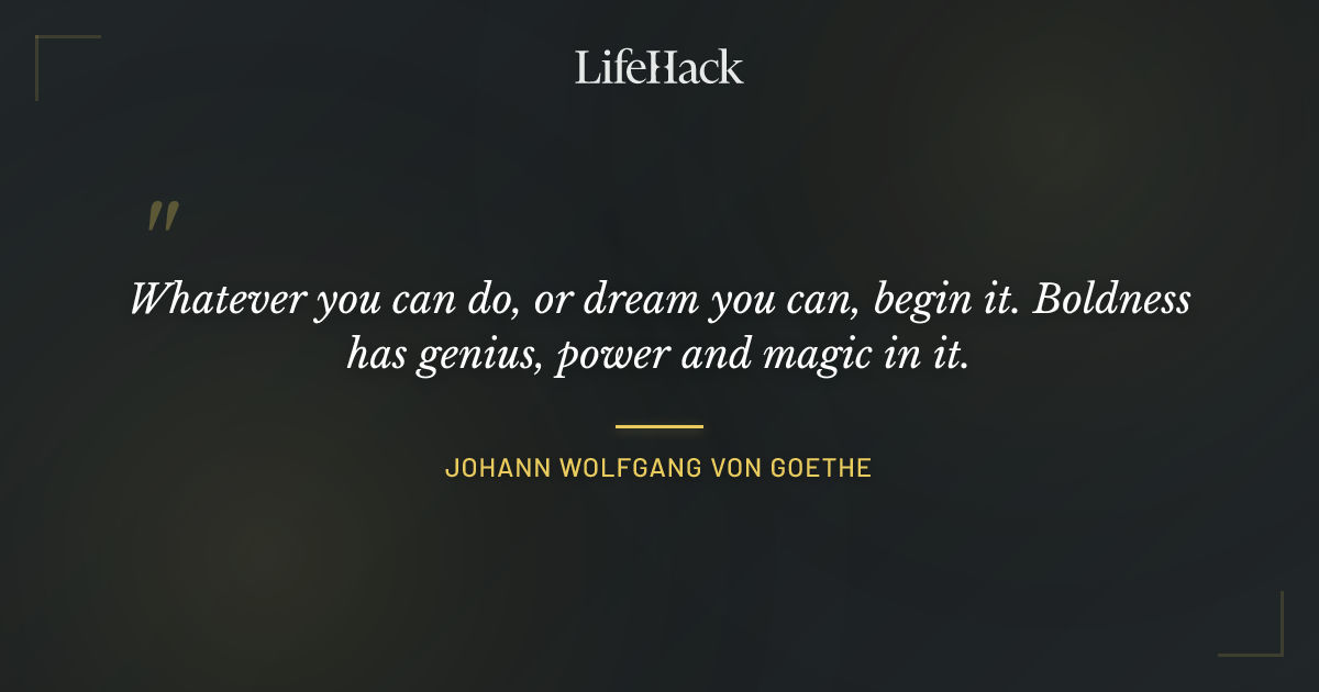 Quote by Johann Wolfgang von Goethe