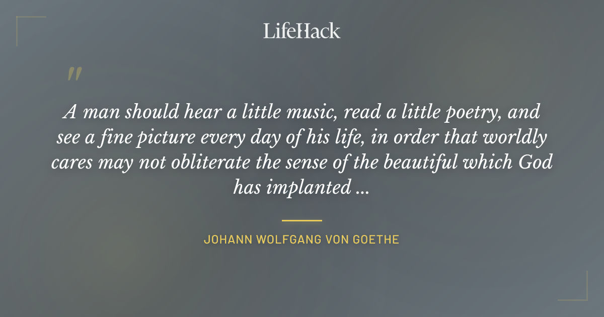 Quote by Johann Wolfgang von Goethe