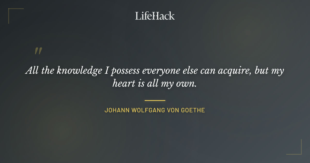 Quote by Johann Wolfgang von Goethe