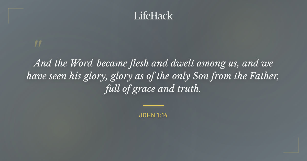 Quote by John 1:14