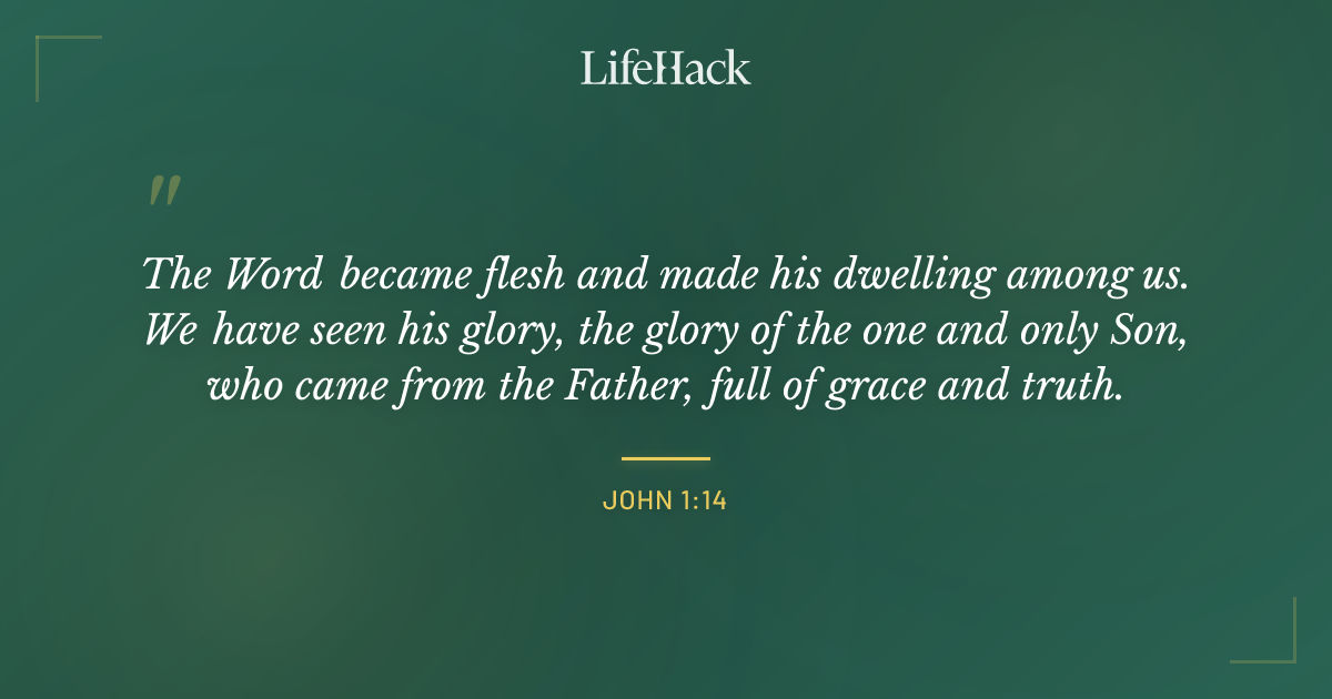 Quote by John 1:14