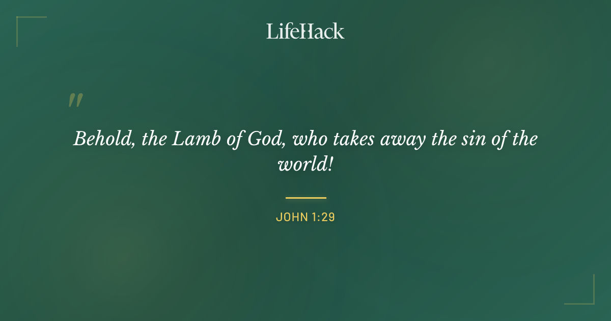 Quote by John 1:29