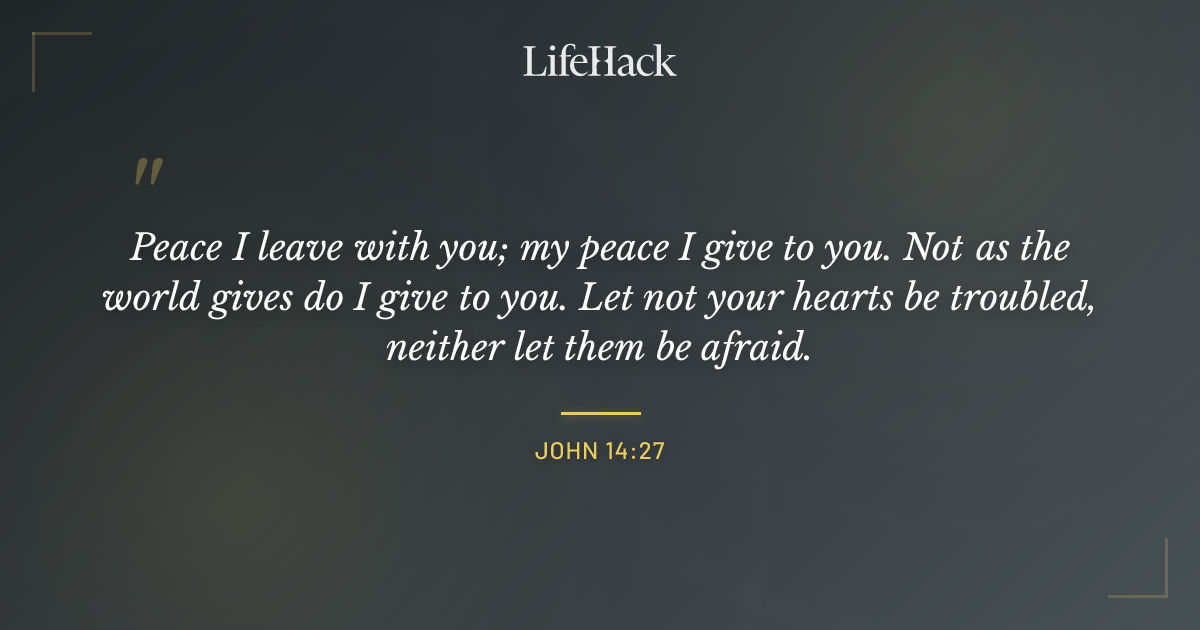 Quote by John 14:27