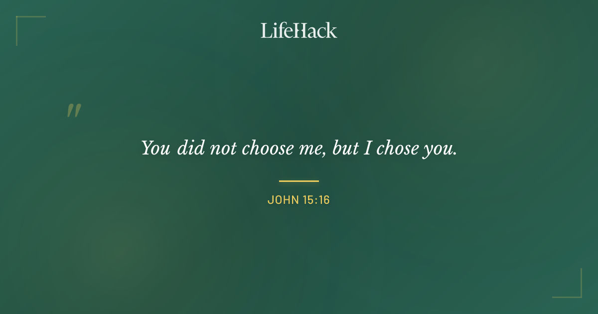 Quote by John 15:16