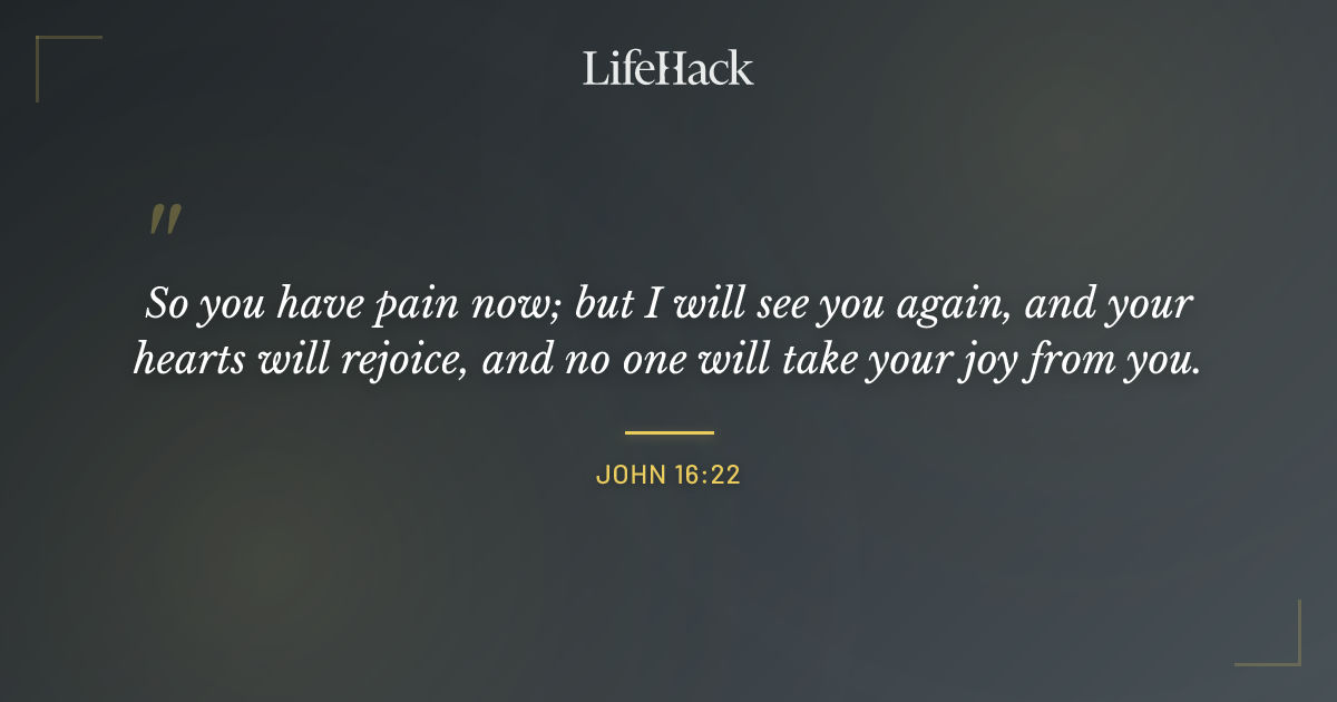 Quote by John 16:22