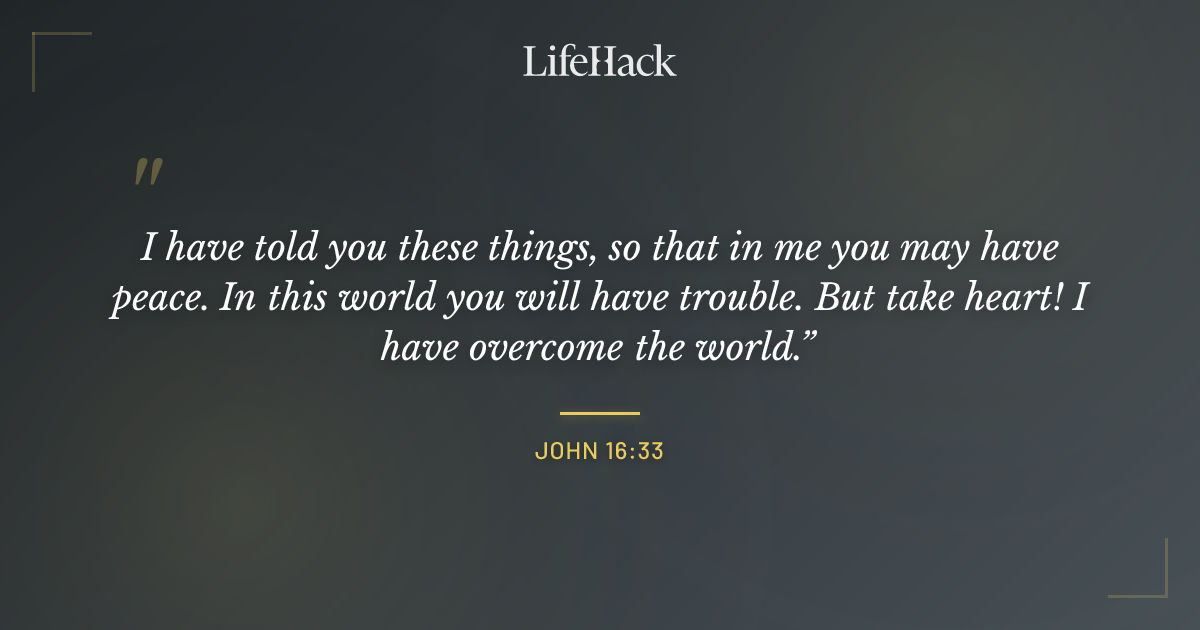 Quote by John 16:33