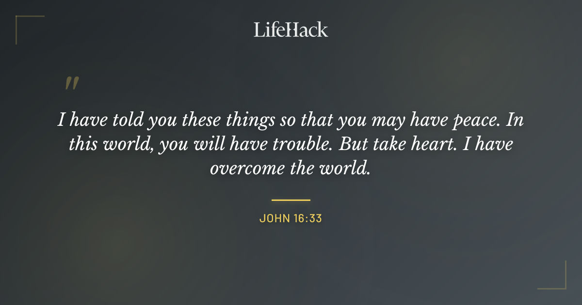Quote by John 16:33