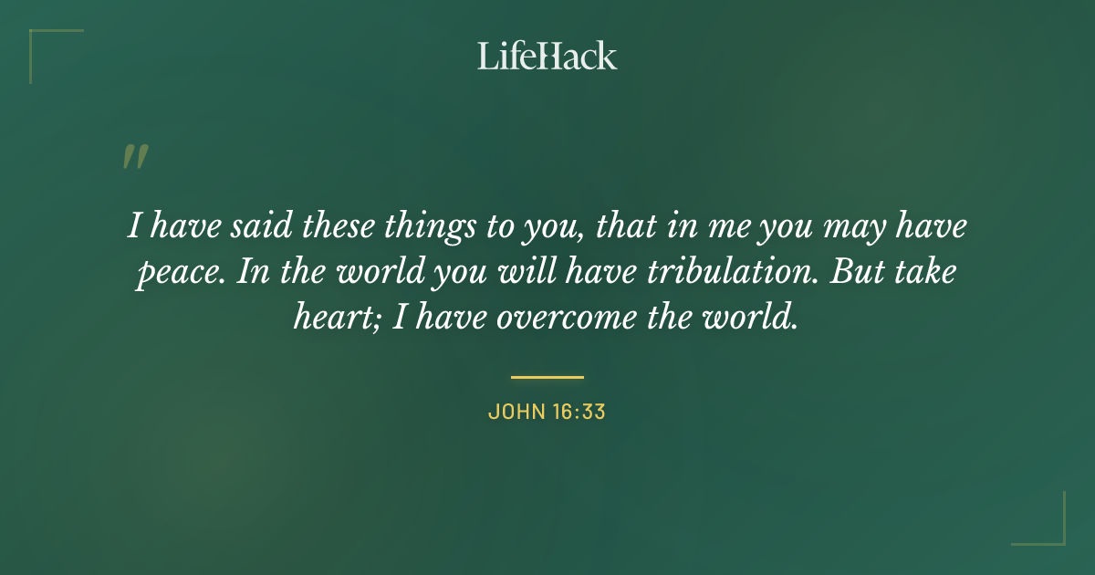 Quote by John 16:33