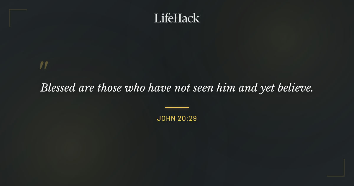 Quote by John 20:29