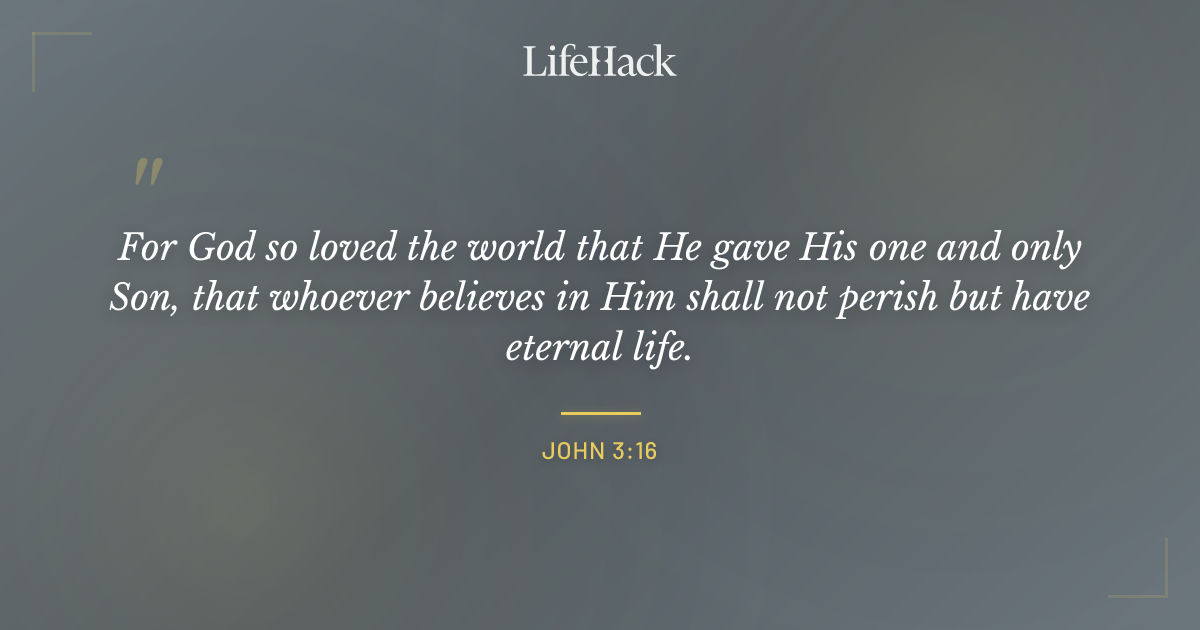 Quote by John 3:16