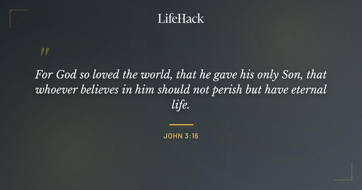Quote by John 3:16