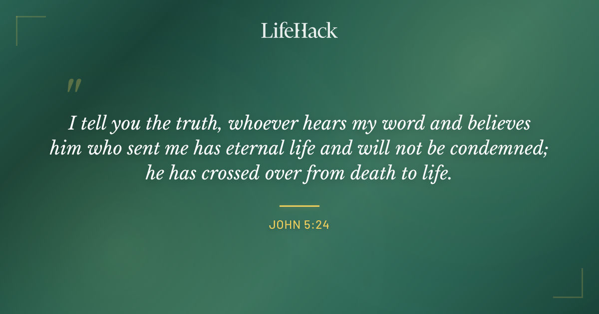 Quote by John 5:24