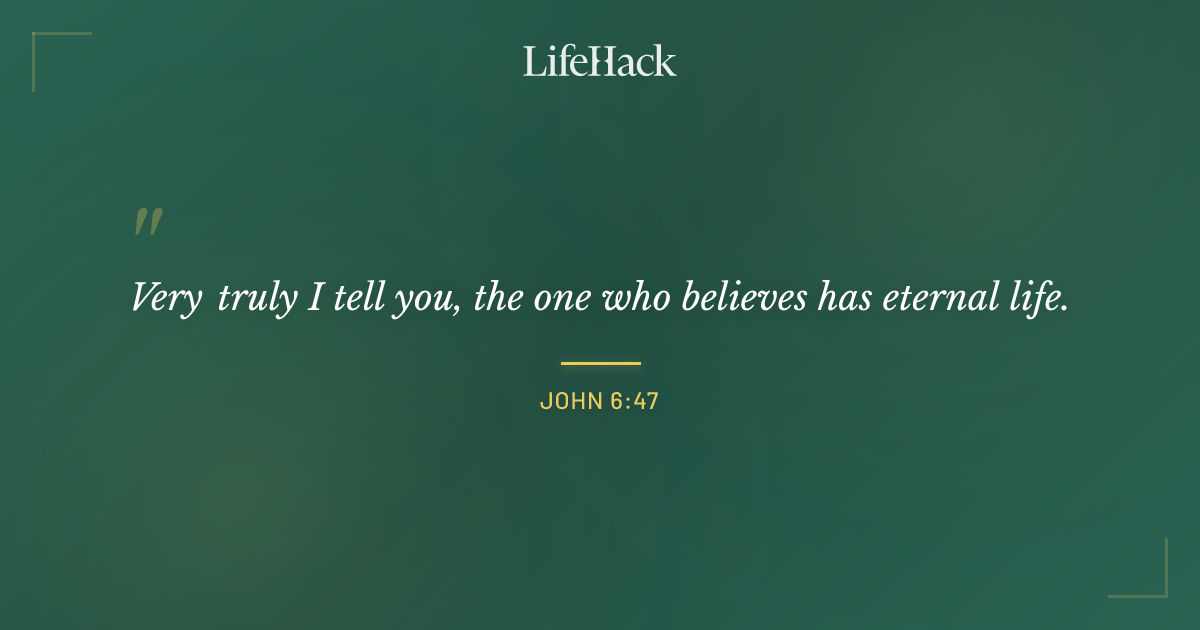 Quote by John 6:47