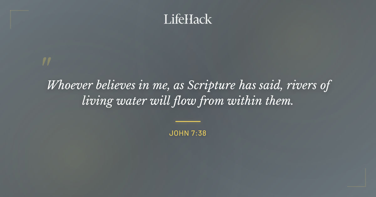 Quote by John 7:38