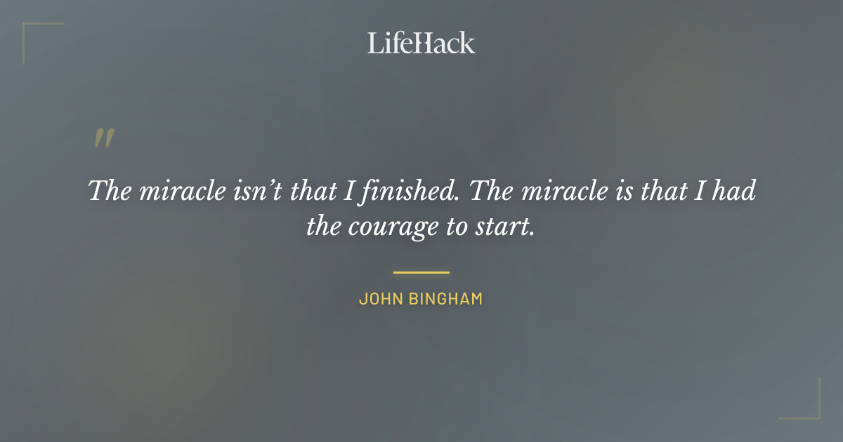 Quote by John Bingham