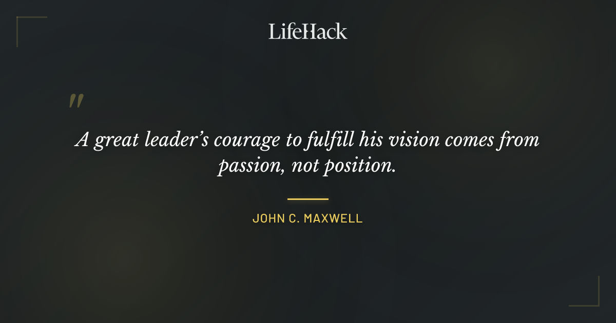 Quote by John C. Maxwell