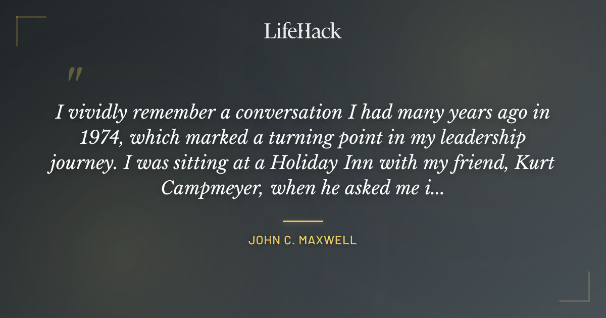 Quote by John C. Maxwell