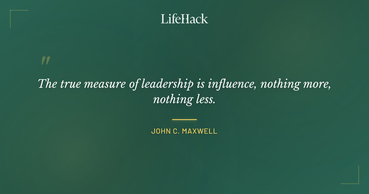 Quote by John C. Maxwell