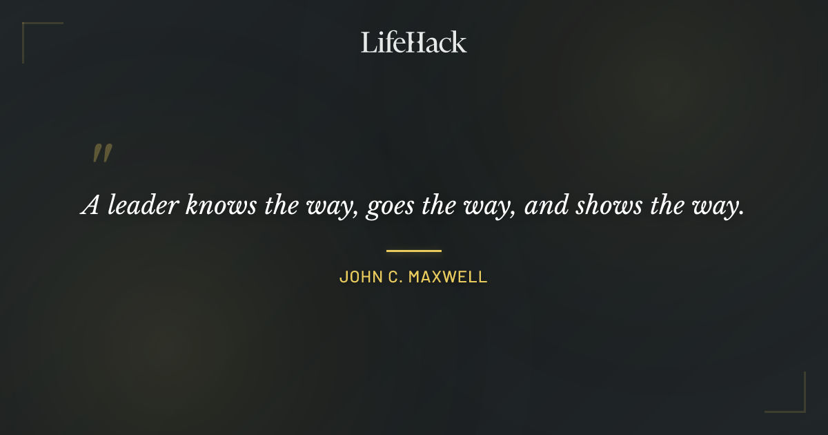 Quote by John C. Maxwell