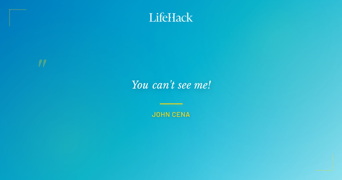 Quote by John Cena
