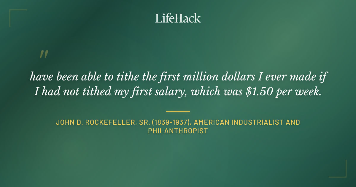 Quote by John D. Rockefeller, Sr. (1839-1937), American industrialist and philanthropist