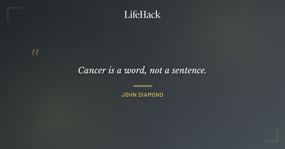Quote by John Diamond