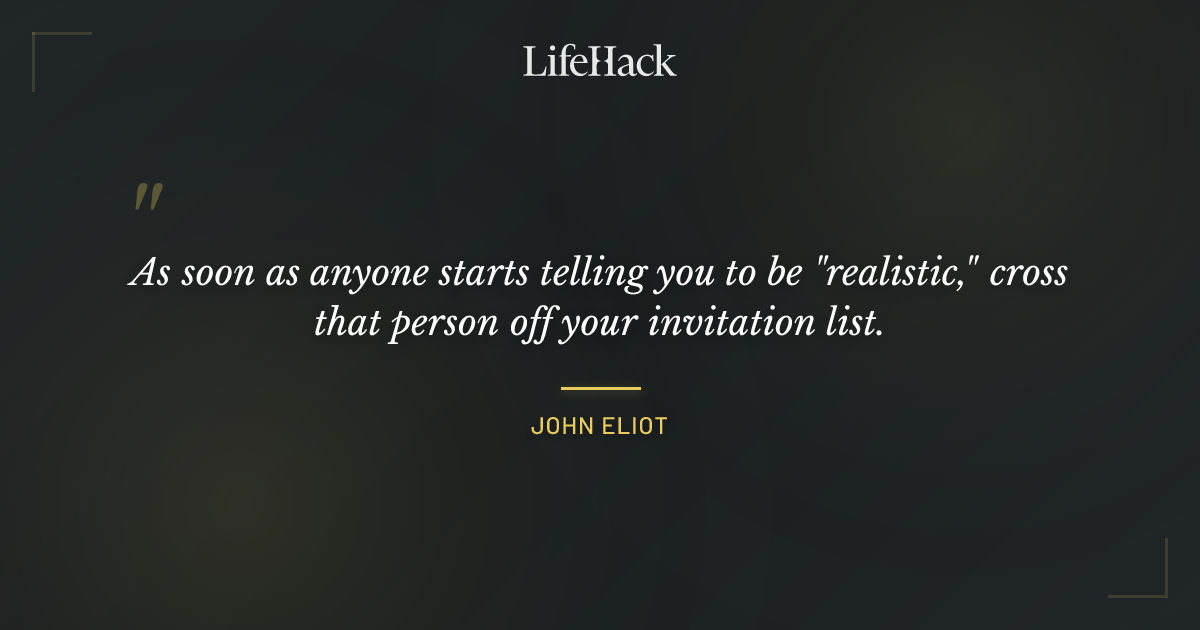 Quote by John Eliot