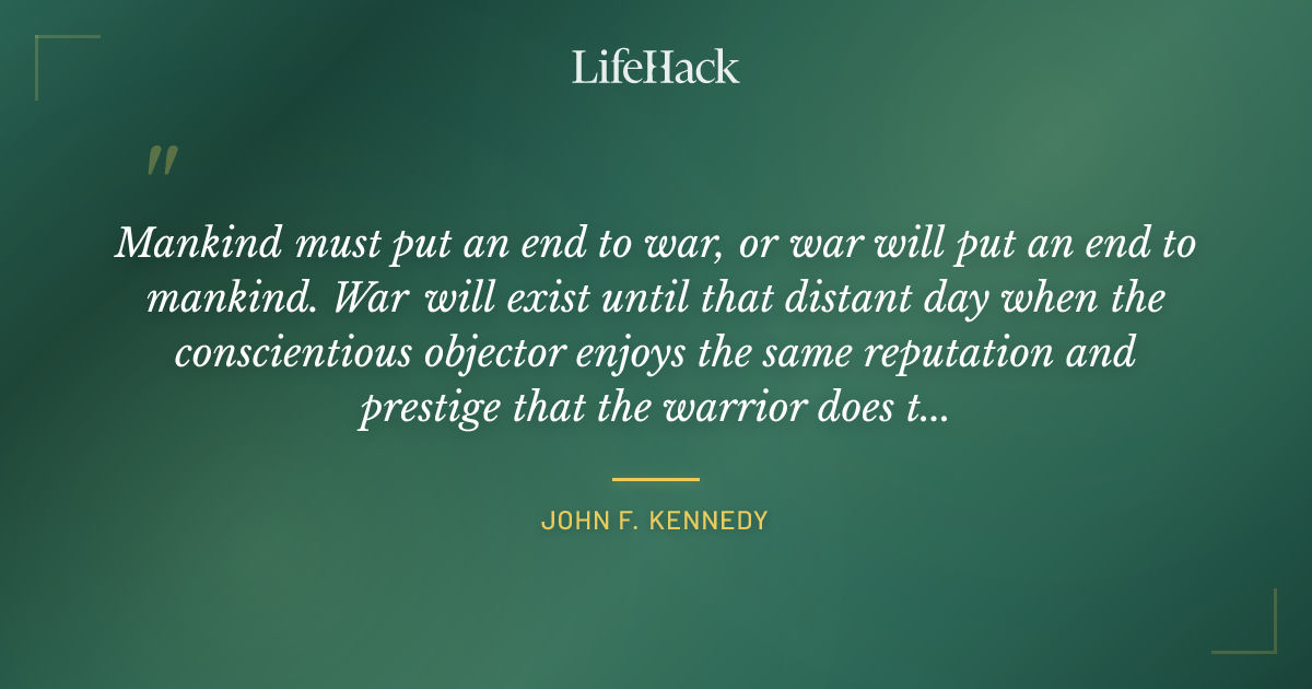 Quote by John F. Kennedy