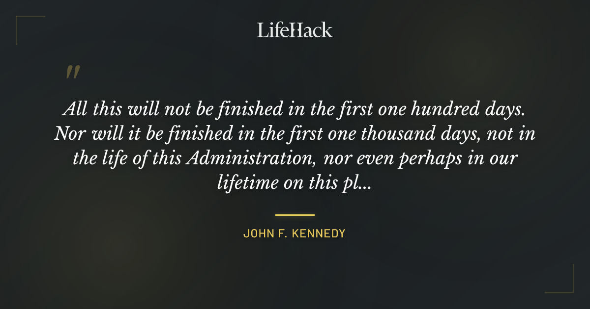 Quote by John F. Kennedy