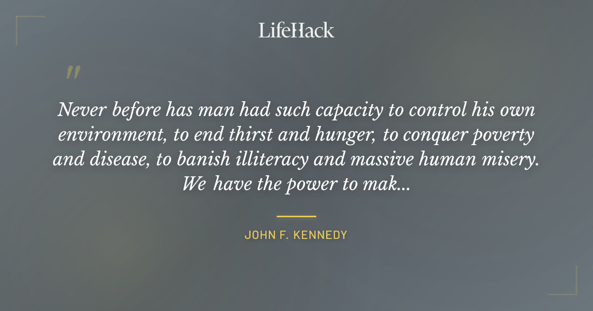 Quote by John F. Kennedy