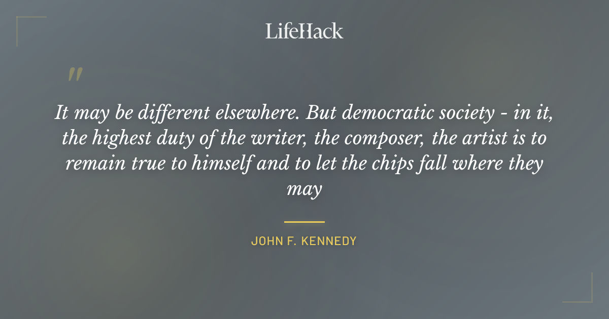 Quote by John F. Kennedy