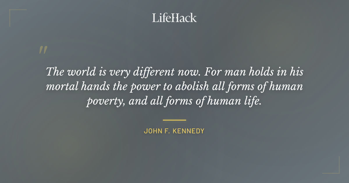 Quote by John F. Kennedy