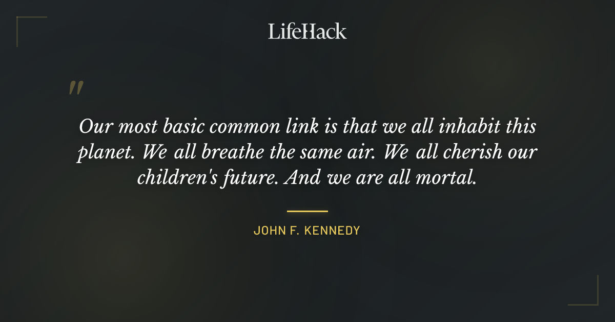 Quote by John F. Kennedy