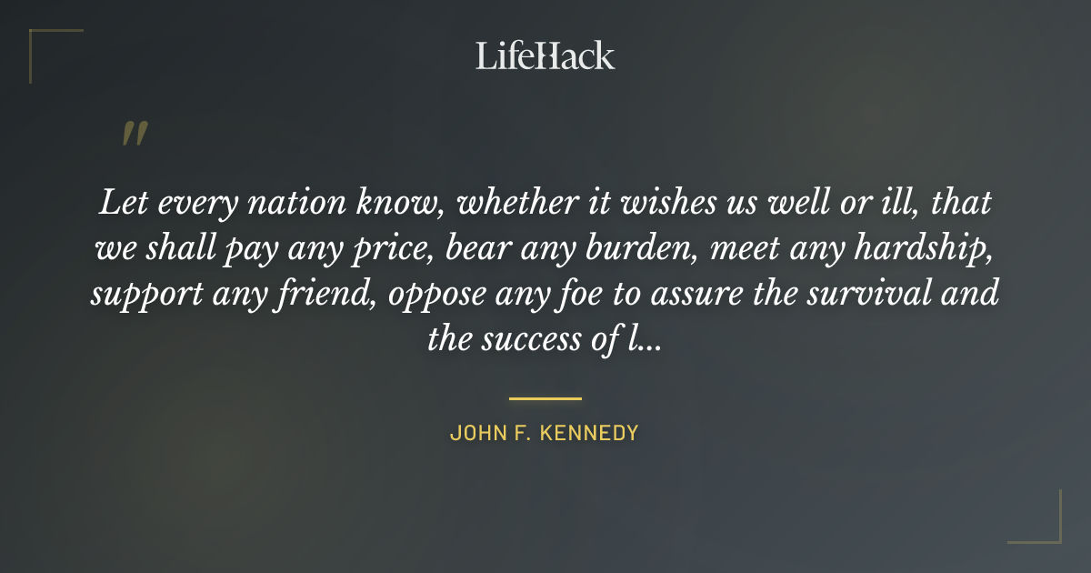 Quote by John F. Kennedy