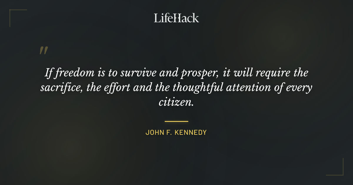 Quote by John F. Kennedy