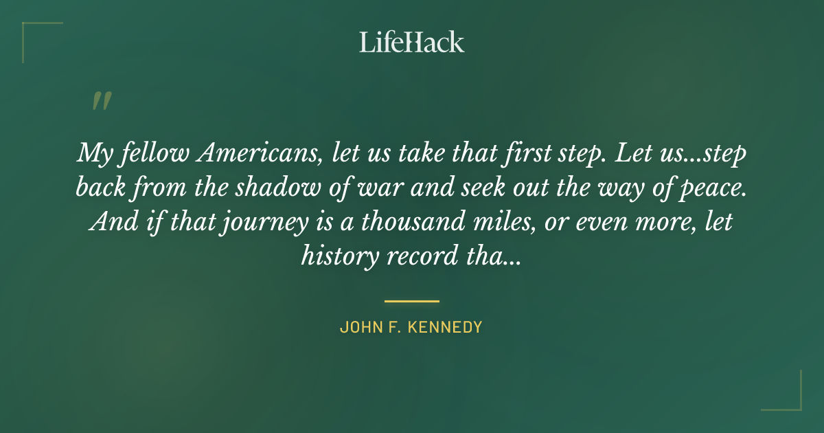 Quote by John F. Kennedy