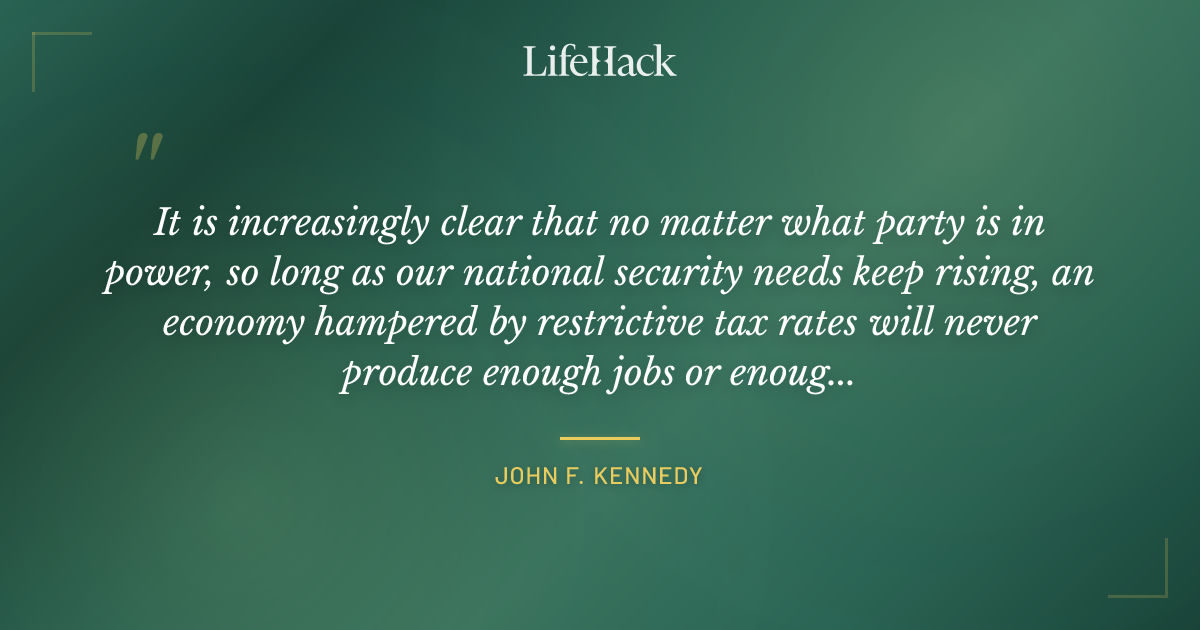 Quote by John F. Kennedy