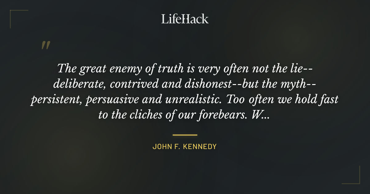 Quote by John F. Kennedy