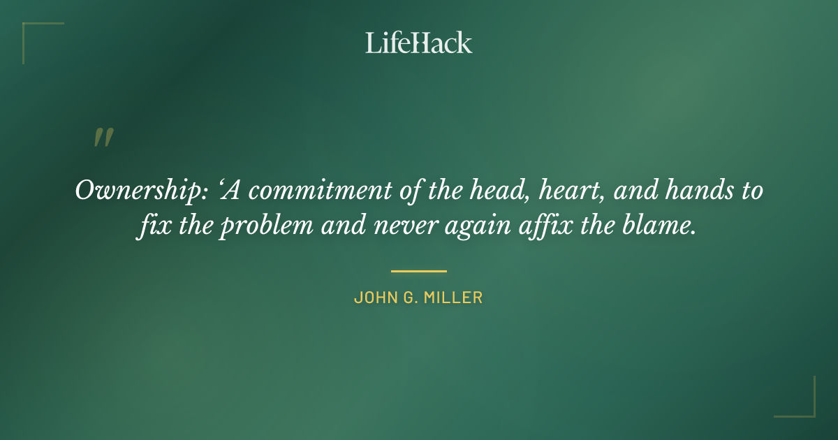 Quote by John G. Miller