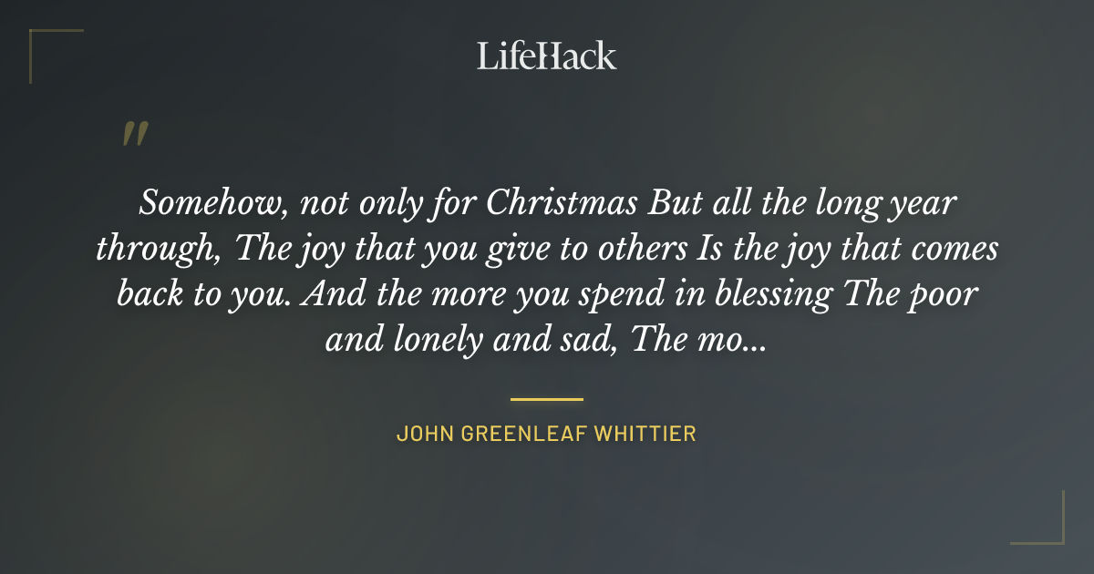 Quote by John Greenleaf Whittier