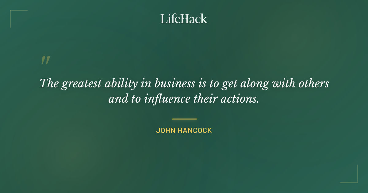 Quote by John Hancock