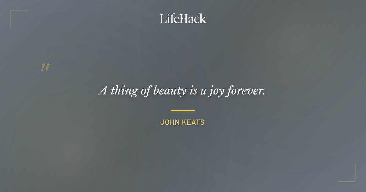 Quote by John Keats