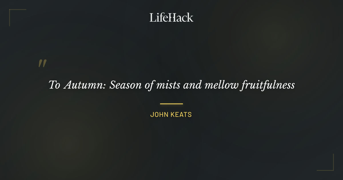 Quote by John Keats
